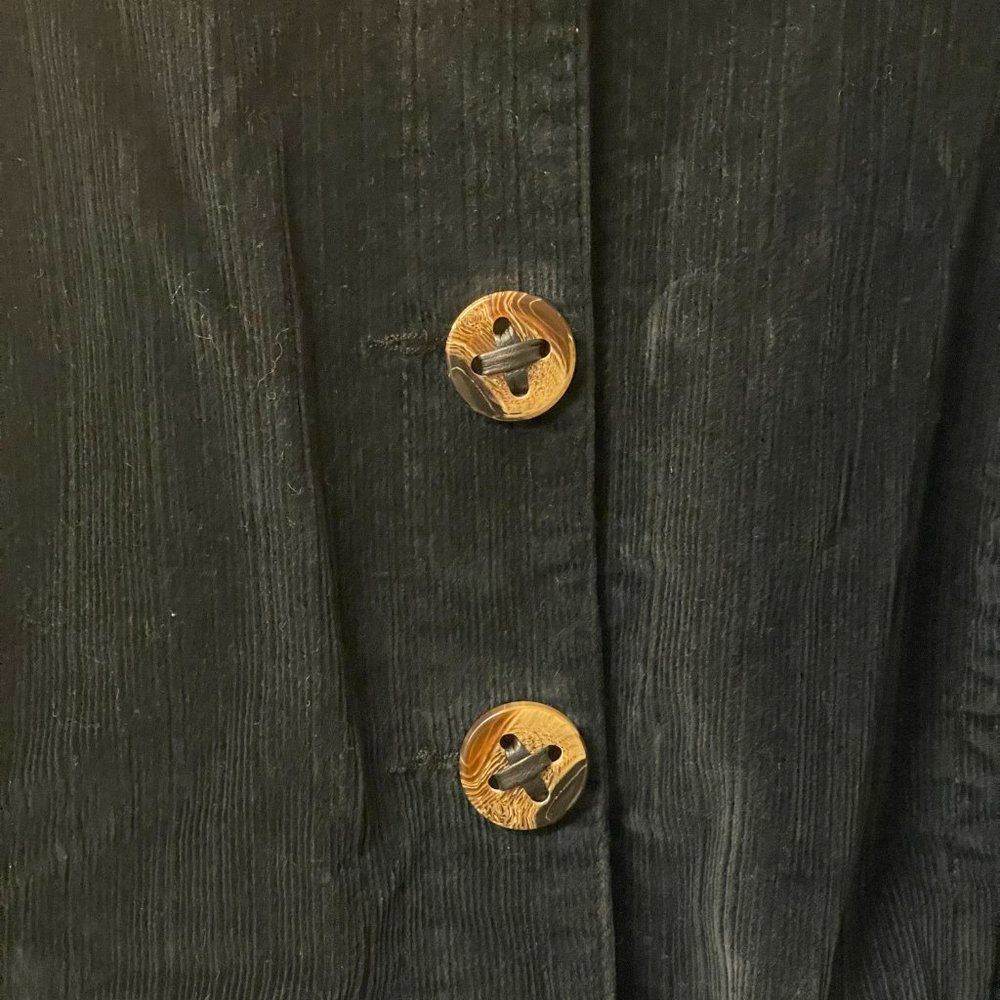 A.M.I. Black Corduroy Cropped Ladies Jacket/Blazer XL - Picture 2 of 9